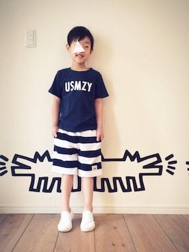 「Smoothy（スムージー）のアイテム」を使った、EYEさん（キッズ・120cm）の春コーディネート