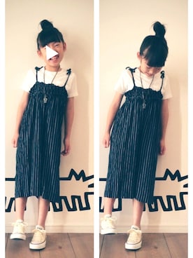 「アイテム（スニーカー）」を使った、EYEさん（キッズ・128cm）の夏コーディネート