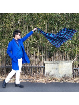 「アイテム（ステンカラーコート）」を使った、DAIJUさん（メンズ・176cm・10代）の冬コーディネート