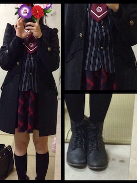 「axes femme（アクシーズファム）のアイテム（トレンチコート）」を使った、chacloさん（レディース・159cm）の秋コーディネート