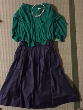 「PLST（プラステ）のアイテム（アンサンブル）」を使った、りんりんりんさん（レディース・160cm）の夏コーディネート