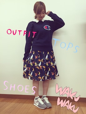 菊地亜美さん（レディース・164cm）の春コーディネート