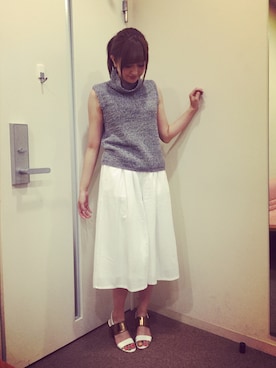 菊地亜美さん（レディース・164cm）の夏コーディネート