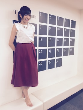 菊地亜美さん（レディース・164cm）の夏コーディネート