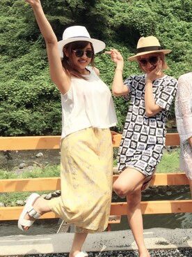 菊地亜美さん（レディース・164cm）の夏コーディネート