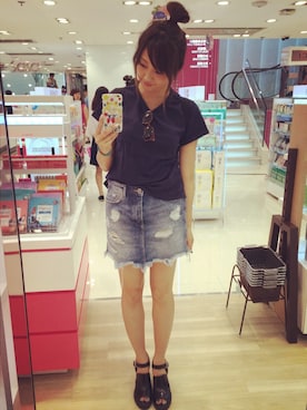 菊地亜美さん（レディース・164cm）の夏コーディネート