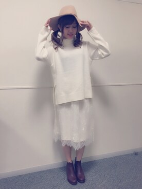 菊地亜美さん（レディース・164cm）の秋コーディネート