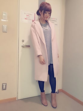 菊地亜美さん（レディース・164cm）の冬コーディネート