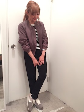 菊地亜美さん（レディース・164cm）の春コーディネート