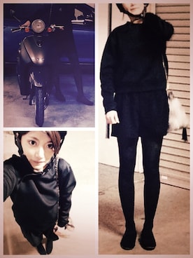 「MK MICHEL KLEIN（エムケーミッシェルクラン）のアイテム（ワンピース/ドレス）」を使った、imuyaさん（レディース・159cm）の冬コーディネート