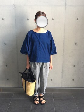 「アイテム（アクセサリー）」を使った、aoさん（レディース・158cm）の夏コーディネート