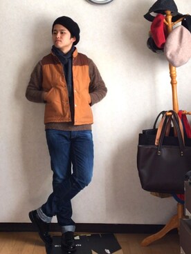 chacksonさん（メンズ・169cm）の冬コーディネート