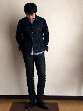 「Right-on MEN'S（ライトオンメンズ）のアイテム」を使った、chacksonさん（メンズ・169cm）の秋コーディネート