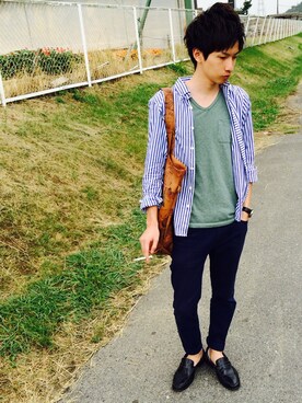 Inoue Tatsuyaさん（メンズ・169cm）の夏コーディネート