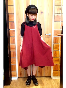 「Rydia（リディア）のアイテム」を使った、やまとさん（レディース・153cm）の秋コーディネート
