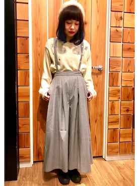 「Rydia（リディア）のアイテム」を使った、やまとさん（レディース・153cm）の秋コーディネート