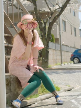 「CASIO」｜「アイテム（財布/小物）」を使った、だるさん（レディース・154cm）の春コーディネート