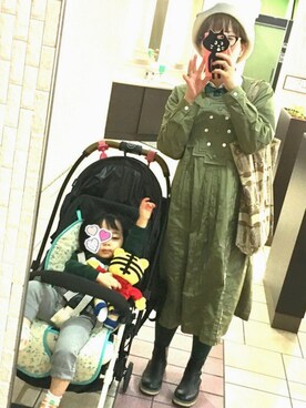「誕生日」｜「アイテム（ハンチング/ベレー帽）」を使った、だるさん（レディース・154cm）の秋コーディネート