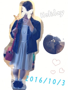 「GORGE（ゴージ）のアイテム（シューズ）」を使った、natsuさん（レディース・152cm）の秋コーディネート