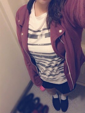 「お兄ちゃんの服」｜natsuさん（レディース・152cm）の秋コーディネート