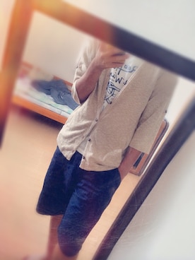 「GAP（ギャップ）のアイテム（Tシャツ/カットソー、ホワイト系）」を使った、Ryosukeさん（メンズ・165cm）の夏コーディネート