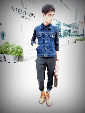 「Loake（ローク）のアイテム（ブーツ）」を使った、Glendan Linさん（メンズ・176cm）の夏コーディネート