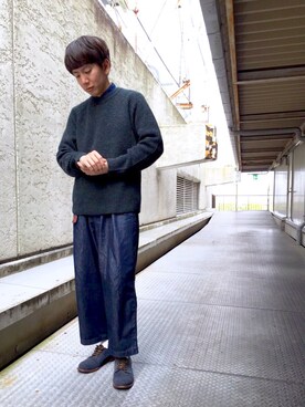 「DIGAWEL（ディガウェル）のアイテム」を使った、tmkさん（メンズ・168cm）の秋コーディネート
