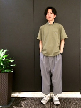 「DANTON（ダントン）のアイテム（トップス）」を使った、tmkさん（メンズ・168cm）の春コーディネート
