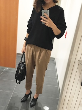 「mignon（ミニョン）のアイテム（シューズ）」を使った、#22027さん（レディース・153cm）の秋コーディネート