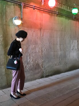 「amelier MAJESTIC LEGON（アメリエルマジェスティックレゴン）のアイテム（ハンチング/ベレー帽）」を使った、ふみさん（レディース・161cm）の秋コーディネート