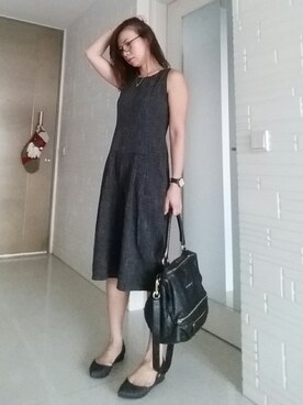 「GIVENCHY」｜「アイテム（オールインワン・サロペット）」を使った、chalinnさん（レディース・165cm）の冬コーディネート