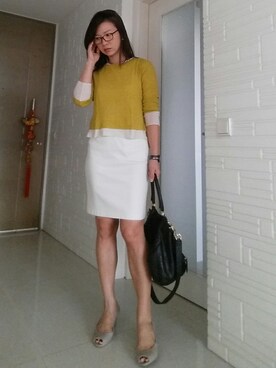 「white dress」｜chalinnさん（レディース・165cm）の冬コーディネート