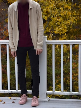 「COMMON PROJECTS（コモンプロジェクト）のアイテム（シューズ）」を使った、innovation_movementさん（メンズ・180cm）の秋コーディネート