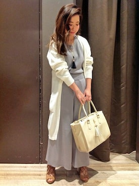 「ガウチョパンツ」｜yukiさん（レディース・158cm）の春コーディネート