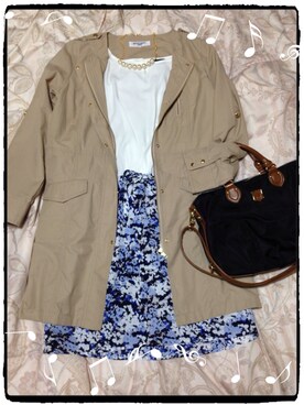 「N.（N. Natural Beauty Basic）（エヌエヌナチュラルビューティーベーシック）のアイテム（ノーカラージャケット）」を使った、yu*さん（レディース・167cm）の春コーディネート