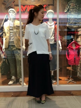 「ウェッジソール」｜浅野ゆきさん（レディース・158cm）の春コーディネート