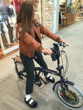 「スポサン」｜「アイテム（MA-1）」を使った、浅野ゆきさん（レディース・158cm）の秋コーディネート