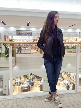 「ミリ女」｜浅野ゆきさん（レディース・158cm）の秋コーディネート