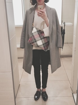 「kormarch」｜「アイテム（その他アウター）」を使った、Ayaさん（レディース・173cm）の秋コーディネート