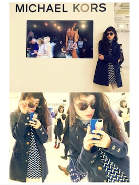 「H&M（エイチ・アンド・エム）のアイテム（その他アウター）」を使った、IZUMI YUMENOさん（レディース・161cm）の秋コーディネート