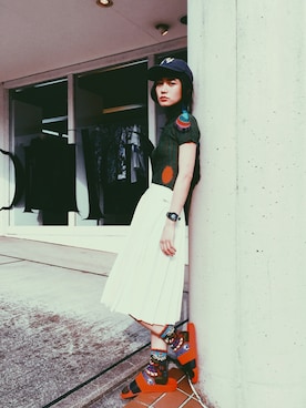 「ALBEROBELLO（アルベロベロ）のアイテム」を使った、IZUMI さん（レディース・161cm）の春コーディネート