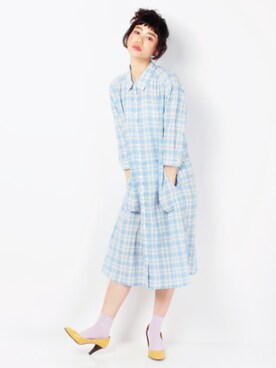 「PAGEBOY（ページボーイ）のアイテム（ワンピース）」を使った、IZUMI YUMENOさん（レディース・161cm）の春コーディネート
