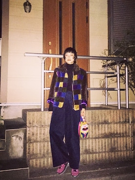 「ALBEROBELLO（アルベロベロ）のアイテム」を使った、IZUMI さん（レディース・161cm）の秋コーディネート