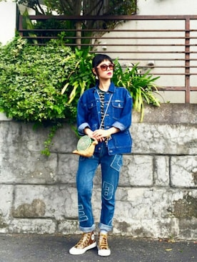 「ALBEROBELLO（アルベロベロ）のアイテム」を使った、IZUMI さん（レディース・161cm）の春コーディネート