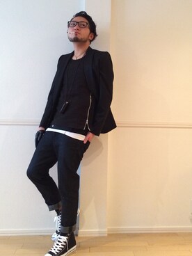 「Davit MEURSAULT（ダヴィット モルソー）のアイテム（トップス）」を使った、max222さん（メンズ・167cm）の秋コーディネート