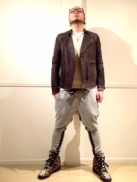 「adidas Originals by JEREMY SCOTT」｜「アイテム（ジャケット/アウター）」を使った、max222さん（メンズ・167cm）の冬コーディネート