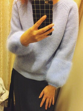 「Language（ランゲージ）のアイテム（トップス）」を使った、erisさん（レディース・158cm）の冬コーディネート