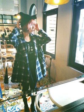 「lovfee」｜「アイテム（ジャケット/アウター）」を使った、Shin-Yu Hsuさん（レディース・163cm）の秋コーディネート
