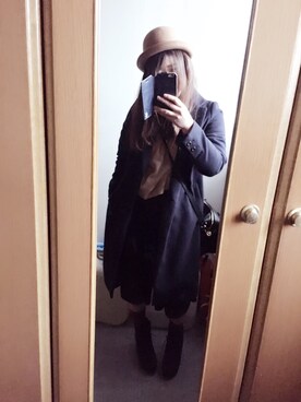 「ANOTHER BRANCH（アナザーブランチ）のアイテム（ジャケット/アウター）」を使った、ach.さん（レディース・155cm）の冬コーディネート