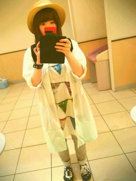 「haco!（ハコ）のアイテム（シャツワンピース）」を使った、こうしさん（レディース・154cm）の春コーディネート
